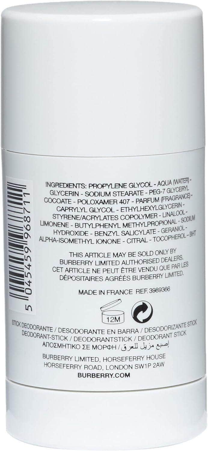 BURBERRY BURBERRY Brit Splash Deodorant Stick For Men, 75 ml Deodorant Stick
